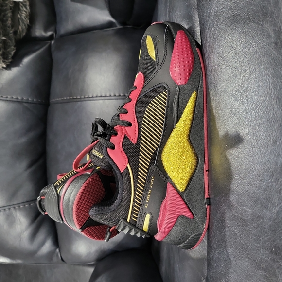 Puma Women's RS-X Glitz CC "Black Tibetan Red Gold" - Picture 1 of 12
